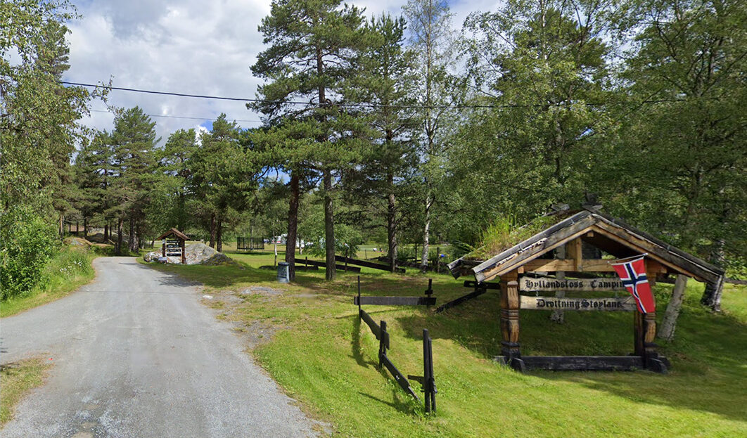 Hyllandsfoss Camping. SKJERMDUMP: Google Streetview